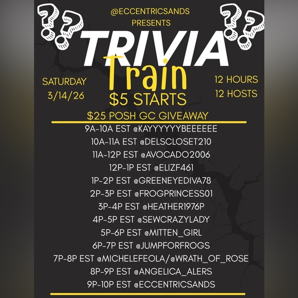 Other - Trivia Train Event Poster